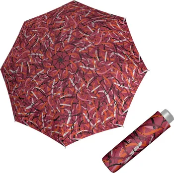 Deštník Doppler Mini Light Moving Lines red - dámský skládací deštník