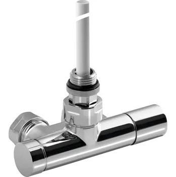 Radiátor Sapho MONO ONE připojovací sada ventilů jednobodová, rozteč 50mm, provedení Chrom