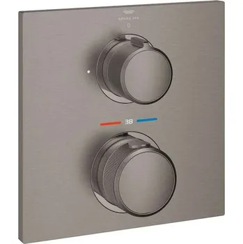 Vodovodní baterie Grohe Allure - Termostatická sprchová baterie pod omítku, kartáčovaný Hard Graphite 19380AL2