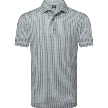 FootJoy Houndstooth Geo Lisle pánské polo, šedé pánské, M
