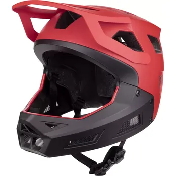 Cyklistická přilba přilba FORCE DROP downhill, červeno-černá L-XL