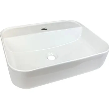 Umyvadlo EBS Spin Umyvadlo na desku 50,5 x 40 cm, bílá