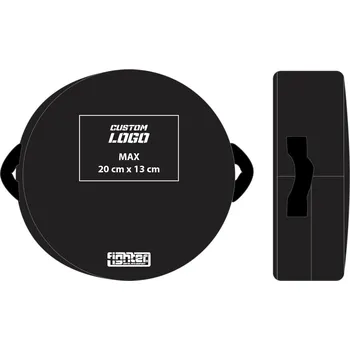 Lapa na box a MMA Kulatá lapa Fighter - vlastní potisk černá