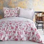 SATÉNOVÉ POVLEČENÍ LUXURY BLANC 200X220 CM, 2KS 70X80 CM KVĚTY