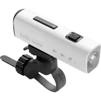 Cyklosvítilna GACIRON - Světlo přední KIWI 1200 BT Powerbank bílé