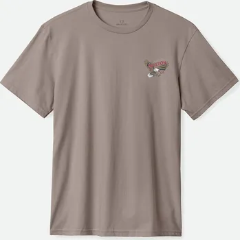 Pánské tričko BRIXTON triko - Keller S/S Stt Cinder Worn Wash (CNDWW) velikost: XXL