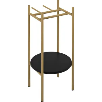 Policová skříň Sapho PUNO podstavec pod kulatá umyvadla 375x830x448xmm, zlato mat