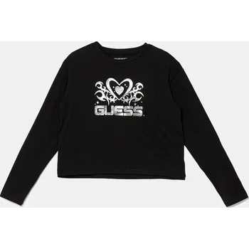 Dětská móda Dětské tričko s dlouhým rukávem Guess J5YI03.K6YW4.9BYA černá 99X, vel. 125-135