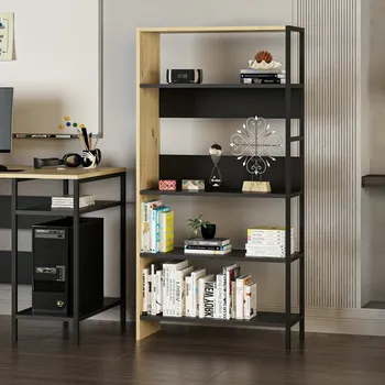 Knihovna Casarredo DRAMO policový regál, dub Artisan / černá