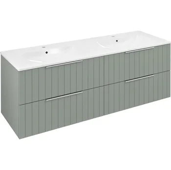 Umyvadlo Sapho CIRASA STRIP umyvadlová skříňka 139,6x52x46cm, verde