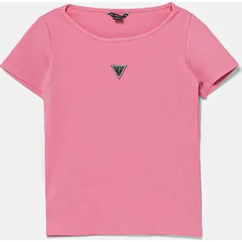 Dívčí oblečení Dětské tričko Guess J5YP03.KB1O1.9BYA růžová 30X, vel. 125-135
