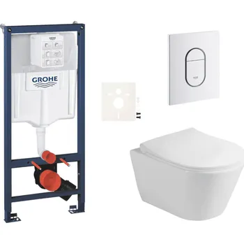 Klozet Siko Závěsný wc set do lehkých stěn / předstěnová montáž Glacera Ava GRSAVAASH0