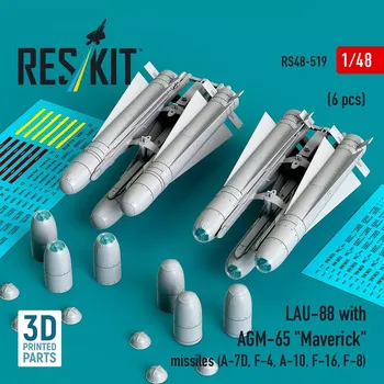 Plastikový model Reskit 1/48 LAU-88 with AGM-65 'Maverick' (2 pcs.)