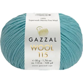 Příze Gazzal WOOL 115 (Gazzal) Wool 115: 3329 tyrkysová