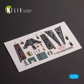 Plastikový model Reskit 1/72 F-117A NIGHTHAWK - interior 3D decal (ACAD)