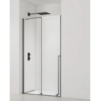 Swiss aqua technologies Sprchové dveře 110 cm SAT Xmotion PVD Gun metal SATBWIXM110NIKAGM