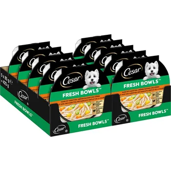 10ks-10x85g Cesar Fresh Bowls kuřecí v omáčce vlhké krmivo pro psy