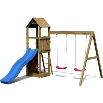 Dětské hřiště Marimex Dětské hřiště Play 006 Akát + zelená skluzavka