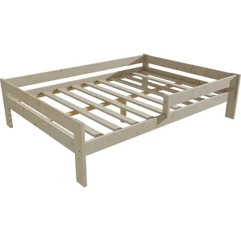 Postel Vomaks Dětská postel se zábranou VMK006C KIDS (Barva dřeva: surové dřevo, Rozměr: 140 x 200 cm)