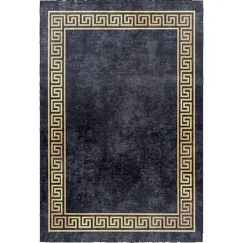 Koberec Vopi Kusový koberec Fiesta 4305 black (Varianta: 160 x 230 cm)