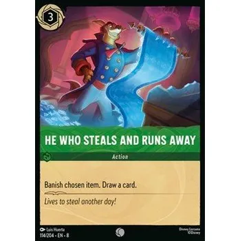 Karetní hra He Who Steals and Runs Away 114/204 - Reign of Jafar Typ karty: Standard