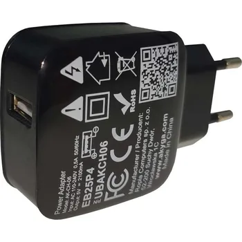 Tablet TRX Akyga AK-CH-06 USB nabíječka 220V/ 5V/ 2,1A/ 10W/ černá