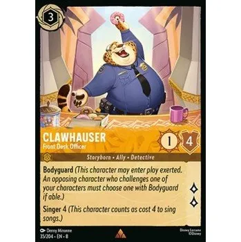 Sběratelská karetní hra Clawhauser 035/204 - Reign of Jafar Typ karty: Standard