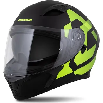 Motodoplněk Cassida Moto přilba Orbit Grind černá matná/žlutá fluo (Velikost: L (59-60))