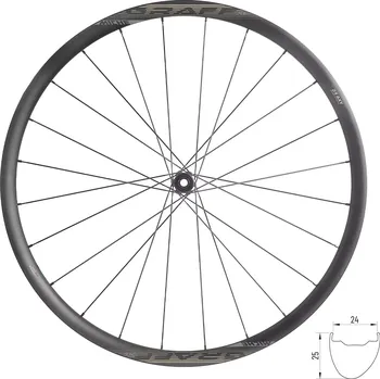 Zapletené kolo kola gravel MICHE GRAFF XL XDR 25 plášťová, Alloy