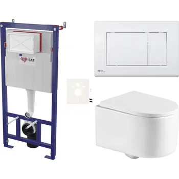 Klozet Siko Závěsný wc set do lehkých stěn / předstěnová SAT SSREX7220K