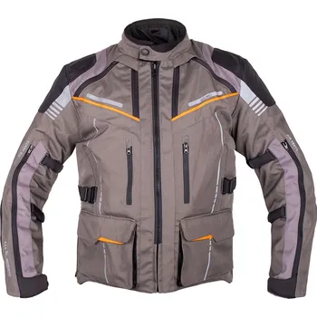 W-tec Touringová moto bunda Smackton (Barva: šedo-oranžová, Velikost: XL)