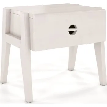 Noční stolek Visby Noční stolek Radom, buk (Barva: Bílá)