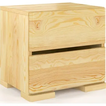 Noční stolek Visby Noční stolek Sandemo High 2S, borovice (Barva: Přírodní)