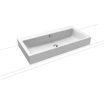 Umyvadlo Kaldewei Umyvadlo na desku Puro 3158 90x46 cm alpská bílá bez otvoru pro baterii 900806003001
