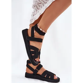 Dámské sandále Dámské sandály se suchými zipy Uvissa Barva: Černá, Velikost: 37