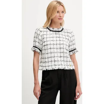 Halenka z vlněné směsi Karl Lagerfeld A3W11028 bílá 00A, vel. 34