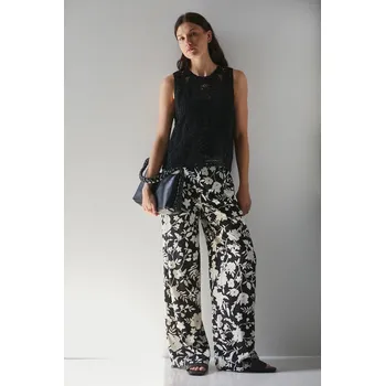 Dámské kalhoty Kalhoty Medicine dámské, černá barva, široké, medium waist RS25.SPDB06 99E, vel. S