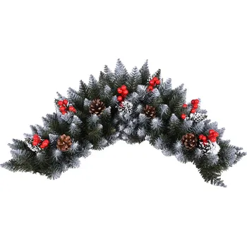 Vánoce Nohel garden Vazba se šiškami a zimolezem vánoční umělá 80x25cm