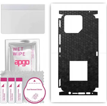 Pouzdro na mobilní telefon Fólie na zadní stranu a boky pro Asus ROG Phone 9 FE - Vzor Medová Plástev Černá