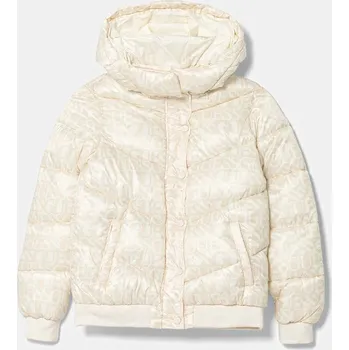 Dětská bunda Guess béžová barva, J5YL02 WEGY0 J5YL02.WEGY0.9BYA 12X, vel. 147-157