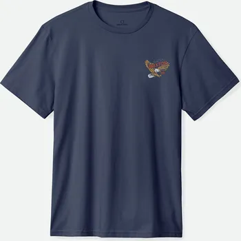 Pánské tričko BRIXTON triko - Keller S/S Stt Washed Navy Worn Wash (WNYWW) velikost: L