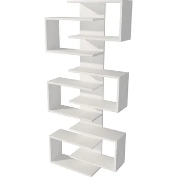 Knihovna Casarredo ZYGI nástěnný regál, bílá