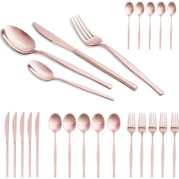 Příbor Berlingerhaus Sada příborů nerez 24 ks mirror Rosegold Metallic Line BH-3065