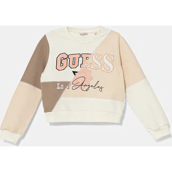 Chlapecké oblečení Dětská bavlněná mikina Guess J5YQ04.KA6R4.9BYA béžová 02X, vel. 147-157