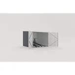 IWHOME Přístřešek na jízdní kola NOTOS B 4,02 m² antracit IWH-10230030