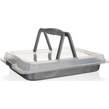 Plech na pečení Banquet Plech na pečení 42x29x4,5cm GRANITE nepřiln.povrch + víko PH