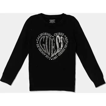 Dívčí svetr Dětský svetr Guess K5YR08.Z2NQ2.9BYA černá 99X, vel. 105-112