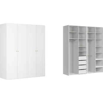 Šatní skříň Brwcz Skř. FLEX (š. 200) ZESTAW 120 bílá