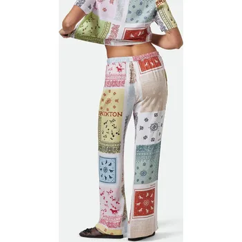 Dámské kalhoty BRIXTON kalhoty - Silky Hudson Lounge Pant Multi Color Bandana (MULBD) velikost: L