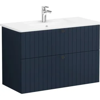 Šatní skříň Vitra Koupelnová skříňka s umyvadlem Root 100x67x46 cm modrá mat ROOTG100BINTS